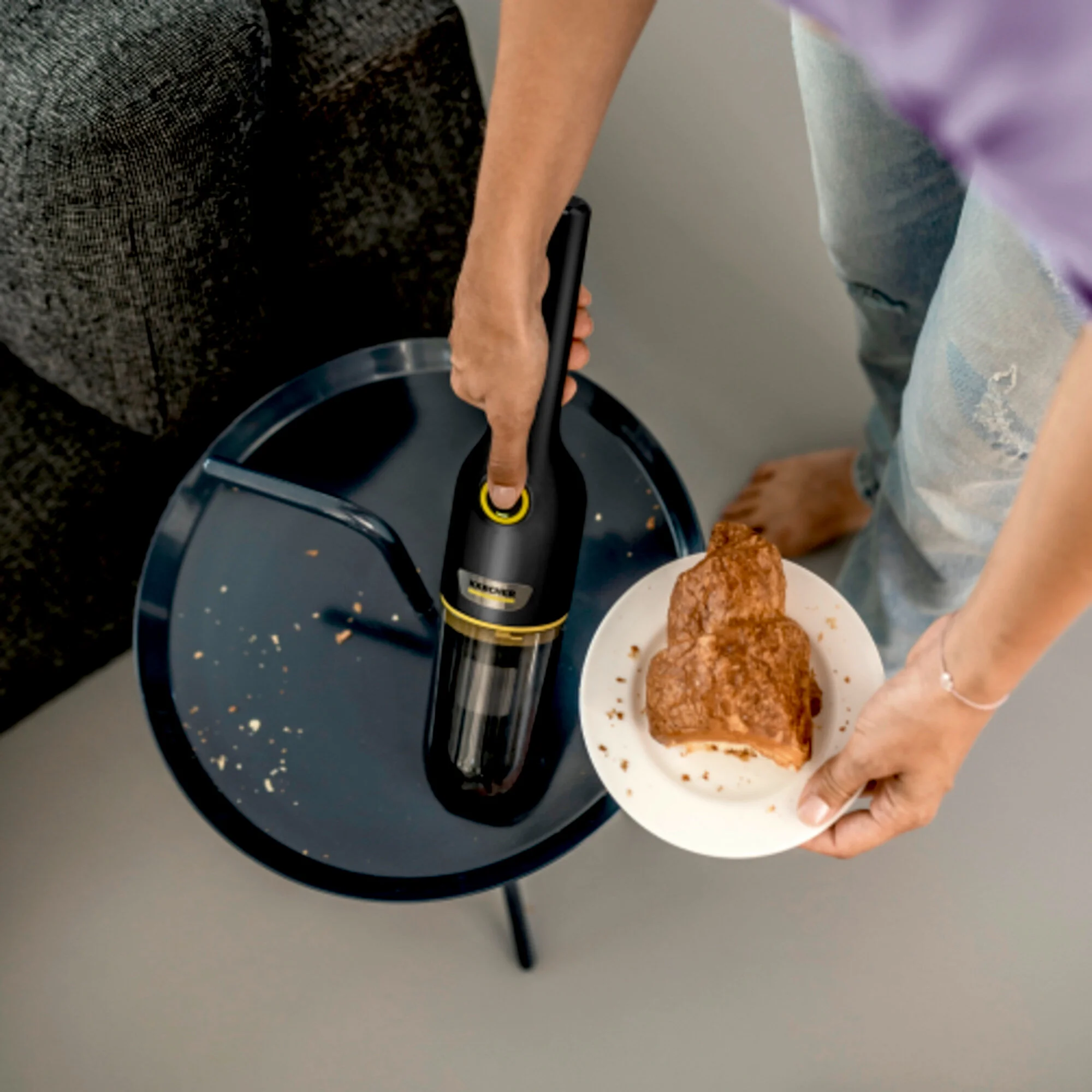 Аккумуляторный ручной пылесос CVH Anniversary Edition: Выбор между 2 режимами мощности